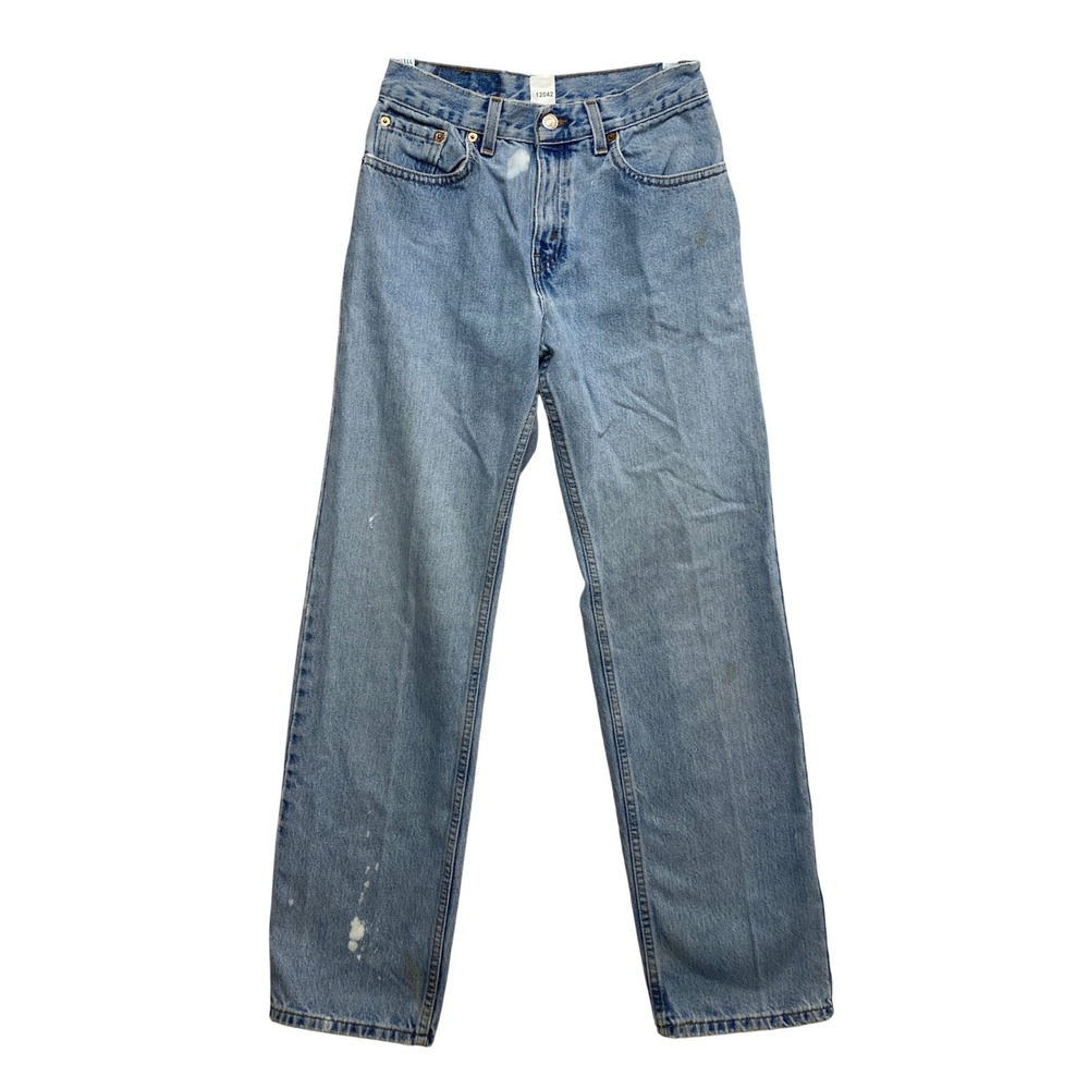 Levi's Jeans Mens 25 4 Reg. Blue 555 Guy's Fit Low Rise Distressed Made in USA